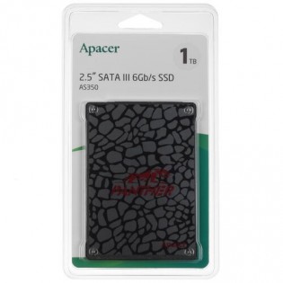 Твердотельный накопитель SSD 2.5  SATA III APACER 1Tb  Panther AS350X чтение: 560 МБ/с, запись: 540 МБ/с, 3D V-NAND <AP1TBAS350XR-1> 8132