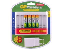 Аккумулятор+Зарядное устройство GP PowerBank U811GS270AAHC AA 2700mAh (4шт) 831