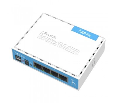 Маршрутизатор MikroTik hAP lite RB941-2nD 4х 10/100 Мбит/с FE, 802.11n, USB 903